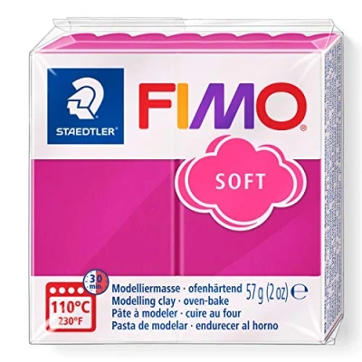 Abbildung von STAEDTLER 8020 22 Fimo Soft Normalblock, Modelliermasse, 57 g, himbeere