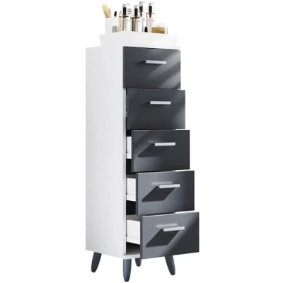 Abbildung von VCM Hochschrank &quot;Midischrank Badmöbel Kommode Schubladen Landos M&quot;, (1 St., Landos)