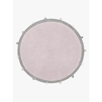 Abbildung von Lorena Canals Waschbarer Teppich Bubbly, Rosa/Grau