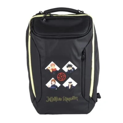 Abbildung von Konix Jujutsu Kaisen Schutz und Transport Schulterrucksack für 17&quot; Gaming Laptop Volumen 27 l Schwarz