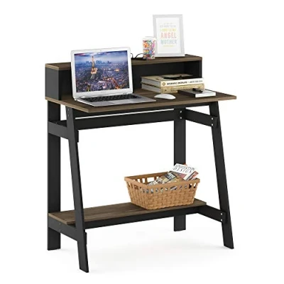 Abbildung von Furinno Simplistic A Frame Computertisch, Columbia Walnuss