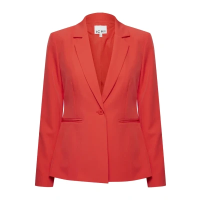 Abbildung von ICHI Ixlexi BL Blazer, Damen, Größe: 40, Poppy red