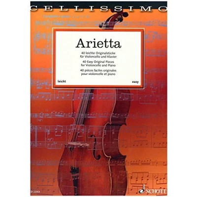 Abbildung von Arietta: 40 leichte Originalstücke. Violoncello und Klavier. (Cellissimo)