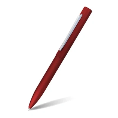Abbildung von Online Kugelschreiber OCTOPEN I hochwertiger Metall Kuli Rot auswechselbare Großraum Mine Schreibfarbe blau, dokumentenecht Geschenkidee