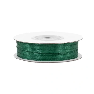 Abbildung von Creativery Satinband, Satinband 3mm x 50m Rolle Dunkelgrün