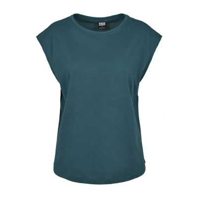 Abbildung von Urban Classics Ladies Basic Shaped TEE Tshirt basic, Damen, Größe: 5XL, Teal