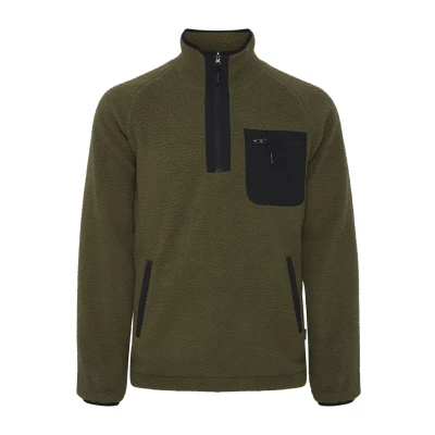 Abbildung von Indicode Jeans Idtrout Fleecejacke, Herren, Größe: Small, Army