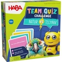 Abbildung von Haba Spiel, Familienspiel Team Quiz Katzen vs Hunde