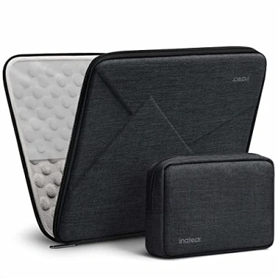 Abbildung von Inateck Eva Stoßfeste Laptoptasche Kompatibel mit 13.6 MacBook Air M3/M2, 13 M1 2021 2018, Pro M2/M1 2022 2016, Surface 11/10/9/8/7/6/X/5/4/3