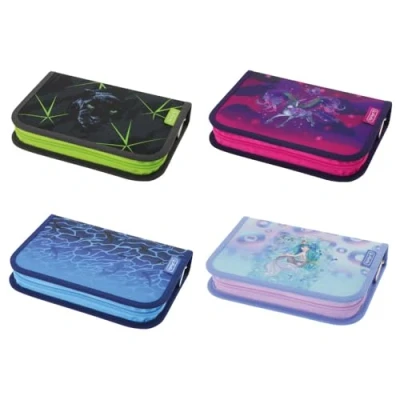 Abbildung von Herlitz® Schulmäppchen Zerlegt ohne Zubehör Organizer für Zubehör, Schulutensilien Kinder Jugendlich Reißverschluss 4 Motive Verschiedene Designs zur Auswahl, multicoloured,