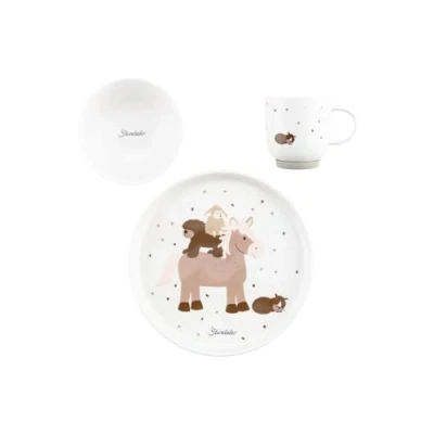 Abbildung von Sterntaler® Kindergeschirr Set Bauernhof (3 tlg), Porzellan