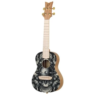 Abbildung von Ortega Guitars Design Konzert Ukulele Art Series Fichte/Catalpa Birds (RUAR BI)