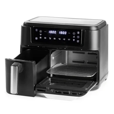 Abbildung von GOURMETmaxx Heißluftfritteuse, 2400,00 W, 4 Geräte in einem Toaster, Fritteuse, Ofen, Dörrautomat