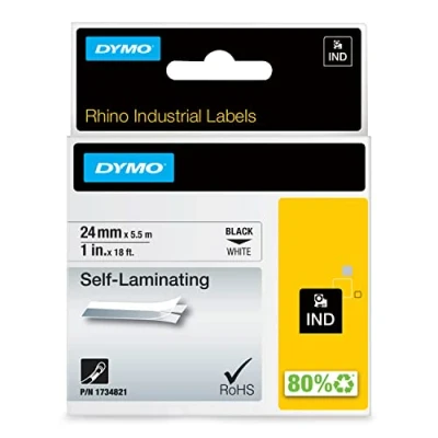 Abbildung von Dymo 1734821 (S0773860) (24 mm) Schwarz bis weiß Tape