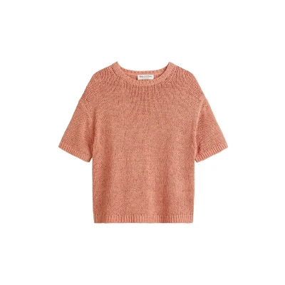 Abbildung von Marc O&#039;Polo Short Sleeve Roundneck Tshirt basic, Damen, Größe: Medium, Mellow peach
