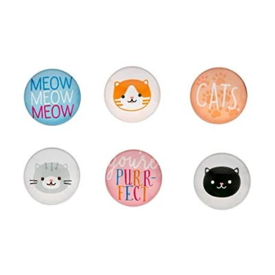 Abbildung von Pearhead Cat Kitchen Magnets, Pet Themed Refrigerator Décor