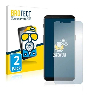 Abbildung von BROTECT Entspiegelungs Schutzfolie für OnePlus 5T (2 Stück) Matte Displayschutz Folie, Anti Reflex, Fingerprint