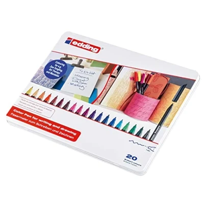 Abbildung von edding Marker 1200 Fasermaler sortiert (20er Metallbox)