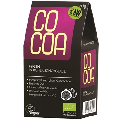 Abbildung von Raw Cocoa Bio Schokofrüchte 4 x 70 (Feigen in Roher Schokolade)