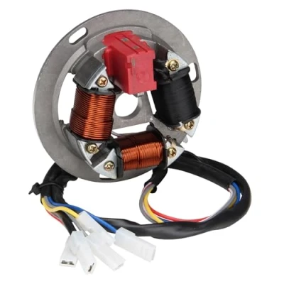 Abbildung von Grundplatte Zündung Elektronik Lichtmaschine Stator 12V 42W kompatibel mit Simson S51 S70 SR50 KR51 Schwalbe