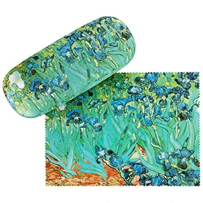 Abbildung von von Lilienfeld Brillenetui Vincent van Gogh Iris Blumen Kunst Motiv Brillenbox, stabiles mit Mikrofaser bezogenes Hardcase