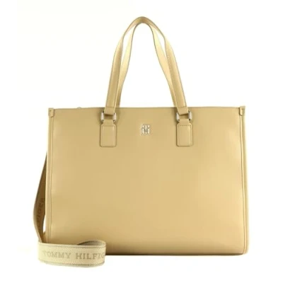 Abbildung von Tommy Hilfiger Damen TH MONOTYPE Tote AW0AW15978 Tragetasche, Beige (Harvest Wheat)