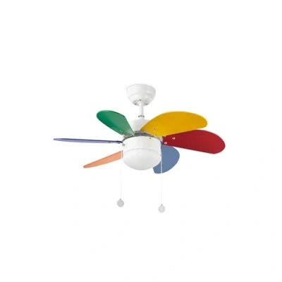 Abbildung von Deckenventilator Palao S mit Leuchte, multicolour