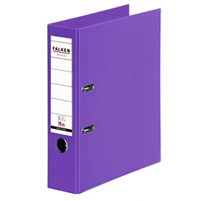 Abbildung von 10 x Falken Ordner Chromocolor A4 PP 80mm violett