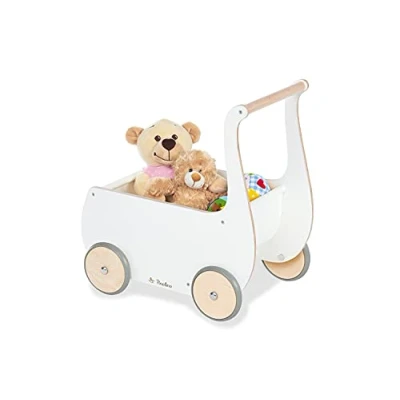 Abbildung von Pinolino Puppenwagen Mette aus Holz Weiss