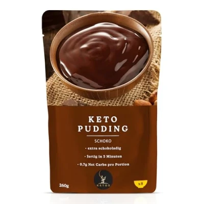 Abbildung von Keto Pudding Großpackung Schoko Zuckerfrei Für Low Carb &amp; Ernährung Diät Ohne Zucker