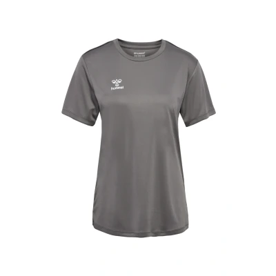 Abbildung von Hummel Essential Tshirt basic, Damen, Größe: 44, Steel gray