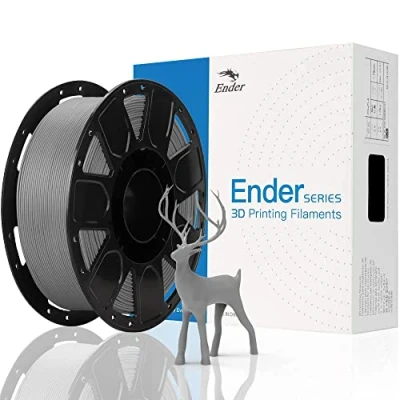 Abbildung von Creality Offizielles PLA Filament 1.75mm, 3D Drucker Filament, Druckmaterialien, Tolerantie: ¡À0.03mm, 1kg (2.2LBS)/Spool, Grau