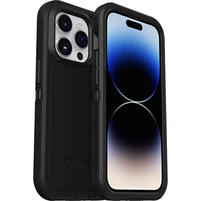 Abbildung von OtterBox Defender XT Hülle für iPhone 14 Pro mit MagSafe, stoßfest, ultra robust, schützende Hülle, 4x getestet nach Militärstandard, Schwarz, Keine Einzelhandelsverpackung