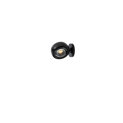 Abbildung von LOOM DESIGN LED Wandleuchte Optic, schwarz Aluminium Ø 12 cm