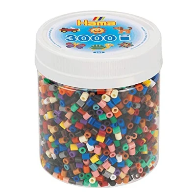 Abbildung von Hama midi perlen becher 3000pcs mix 67