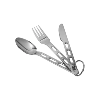Abbildung von Brunner Campingartikel Biwak Besteck Set aus Stahl