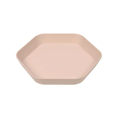 Abbildung von LÄSSIG Kinder Teller Kindergeschirr ohne Melamin, BPA frei, aus Biokomposit/Plate Geo, powder pink