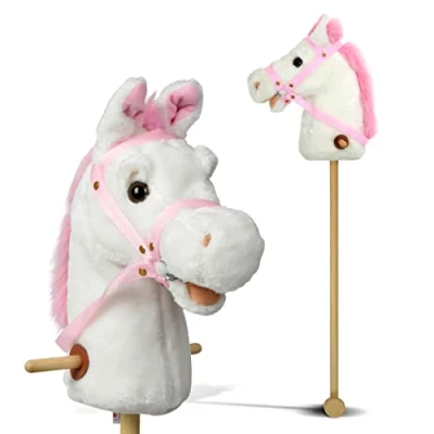 Abbildung von Pink Papaya Steckenpferd Steckenpferd, Hobby Horse mit Sounds, inkl. Halfter, Rollen