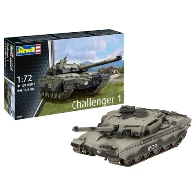 Abbildung von Revell 03365 Challenger 1 Modellbausatz aus ungebautem/unlackiertem Kunststoff im Maßstab 1:72