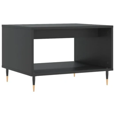 Abbildung von vidaXL Couchtisch, Sofatisch für Wohnzimmer, Wohnzimmertisch mit viel Stauraum, Beistelltisch Kaffeetisch Wohnzimmermöbel, Schwarz Holzwerkstoff