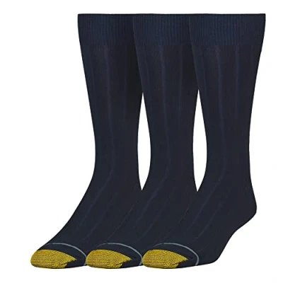 Abbildung von Gold Toe Herren Hampton Socken 3 Paar, navy, Large