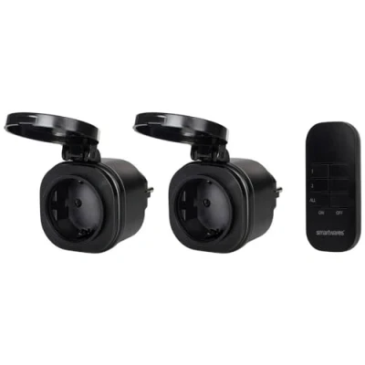 Abbildung von 2er Mini Funksteckdosen Set SH4 99653 Außenbereich