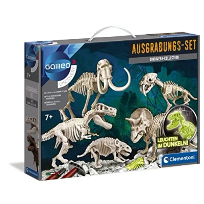 Abbildung von Clementoni® Experimentierkasten Galileo, Ausgrabungs Set Dino Mega Collection, Made in Europe