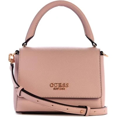 Abbildung von Guess Fedana TOP Handle FLAP Handtasche, Damen, Größe: One Size, Light rose