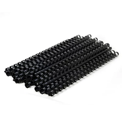 Abbildung von RAYSON Kunststoff Bindekämme, 55 Blatt, 21 Ringe, 10 mm, A4, Schwarze, 100 Stück