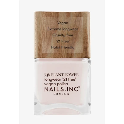 Abbildung von Nails Inc BE FEARLESS. SWITCH OFF Plant Power veganer Nagellack 73% Based, 100% Vegan &amp; Tierversuchsfrei Perfekte Maniküre, sanfter Grau Weiß Ton Für umweltbewusste Nail Art