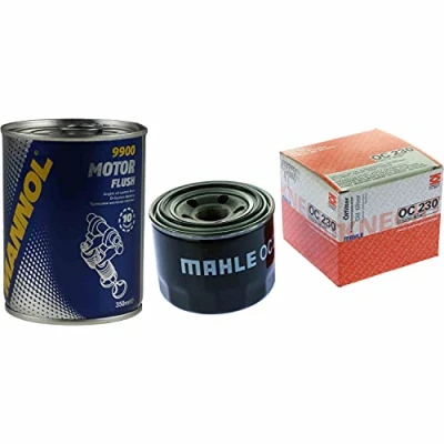 Abbildung von QR Parts Set 85718709 OC 230 9900 Original MAHLE/KNECHT Ölfilter + SCT Motor Flush Motorspülung