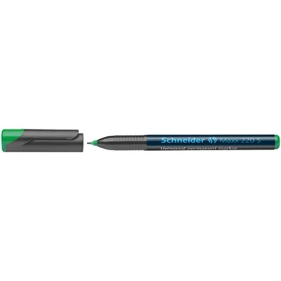 Abbildung von Universal Permanentmarker SCHNEIDER Maxx 220 S, 0,4mm, grün, 10 Stk.