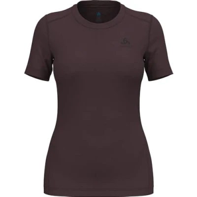 Abbildung von Odlo Merino 200 Bl Top Crew Neck S/S W Damen (Dunkelrot L ) Skiunterwäsche