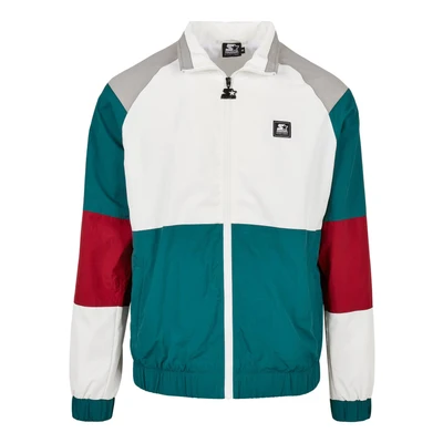 Abbildung von Starter Leichte Jacke, Herren, Größe: Large, Retro grn/wht/brick rd/gry